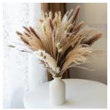 100 PCS Boho Decor Pampas Grass Dried Flowers