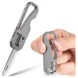 Small Titanium Folding Knife, Keychain,
