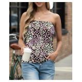 Women's Floral Tube Top Large