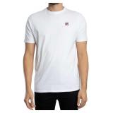 Men's Fila White Cotton T-Shirt Size 2XL