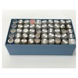 Box with 50 Rolls Jefferson Nickels BU 50