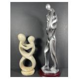 Pair of Family / Love Table Sculptures