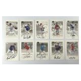 Lot of 10 Signed Autographed Baseball Cards