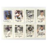 Lot of 8 Signed Autographed Baseball Cards