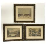 Trio Dwight Eisenhower Collage Art Prints Framed