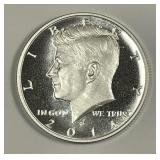 2014-S Kennedy Silver Half Enhanced Finish BU