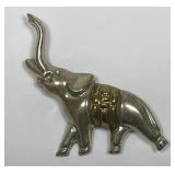 Sterling Elephant Brooch Pin TAXCO LATON Signed