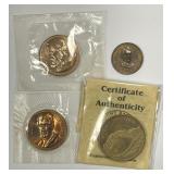 Lot of 4 Medals Presidential & Mount Ranier
