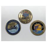 Lot of 3 NAVY Challenge Coin Medals