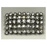 Vintage Faux Diamond Brooch Pin