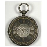 Fine Silver Pocket Watch 1.5"