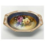 Noritake Double Handled Floral Bowl c1930
