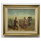 Vovo Signed Indigenous People Original Painting