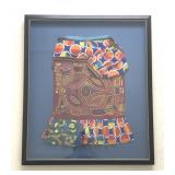 San Blas Kuna Panamanian Mola Blouse Framed