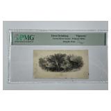 Deer Drinking Vignette Intaglio Print PMG