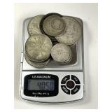 4 Ounces Various Silver World Coins 19 Coin Lot
