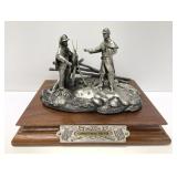 Francis Barnum Christmas Truce Pewter Sculpture