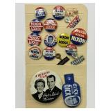Lot of 12+ Nixon Presidential Campaign Buttons