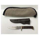 Duncan Drop Point Hunting Knife w/Sheath