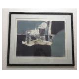 Elaine Rose Abstract Monotype 1/1 Framed Print