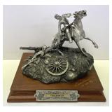 Francis Barnum The Rescue Pewter Sculpture