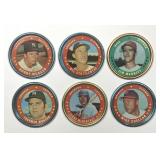 Six 1971 Topps Baseball Coins Murcer Stottlemyre