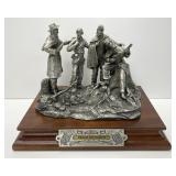 Francis Barnum Peace On Earth Pewter Sculpture