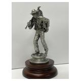 Francis Barnum The Forager Pewter Sculpture