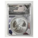 2021 Silver American Eagle Type 2 ANACS MS70
