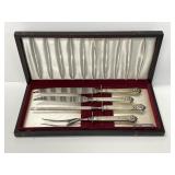 4-Piece Sterling Handled Carving Set in Box