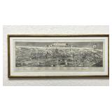 Fiorenza Florence Map Engraving George Balthazar