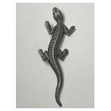 Sterling Silver Lizard Pendant Slider