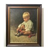 Nick Hufford Donnie Blonde Boy Framed Print
