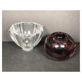 KOSTA BODA Signed Votive & Small Bowl