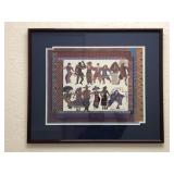 Laurel Burch Folklore Dancers Framed Print