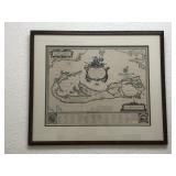 1621 Mappa Aestivarvm Barmvdas Framed Map Reprint
