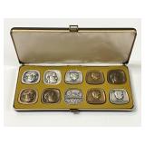 Ten Jewish Hall of Fame Silver & Bronze Medals