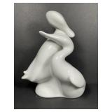 Royal Dux Porcelain Duck Pair Figurine