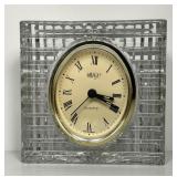 MIKASA Crystal Desk Table Clock