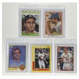 Joe Torre Baseball Card 5-Piece Lot 1964-1991
