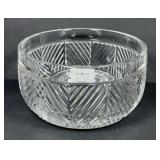 RALPH LAUREN Crystal 6" Bowl Herringbone Pattern