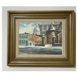 Fortier Signed Ru St. Claude Montreal Painting