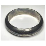 Large Vintage Sterling Silver Bangle Bracelet
