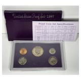 1987 US Mint 5-Coin Proof Set