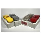 Lot of 4 Chevy Corvette Dealer Promo Model Cars