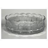 Vintage Fostoria Coin Dot Oval Glass Bowl