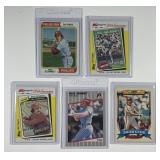 Mike Schmidt Baseball Card 5-Piece Lot 1974-1989