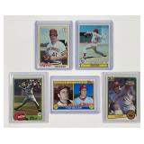 Tom Seaver w/ Reds Baseball Card 5-Piece Lot