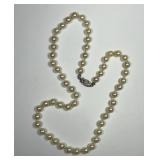 15.5" Pearl Strand Necklace 5.5mm 14K Gold Clasp