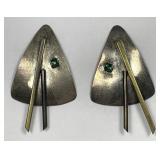 Sterling Artisan Modern Contemporary Earrings